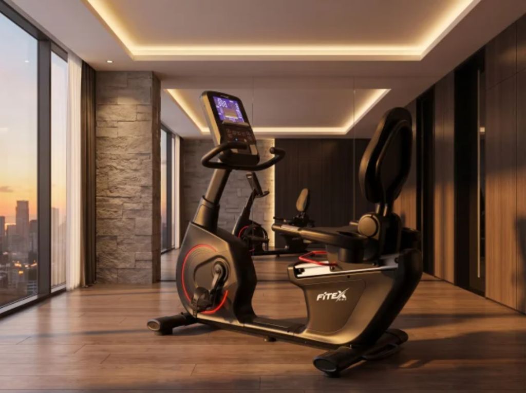 картинка Велотренажер горизонтальный FITEX PRO JET-R 