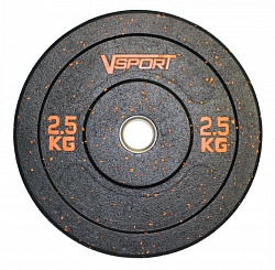 картинка Диск бамперный черный 2,5 кг FTX-1037-2.5 