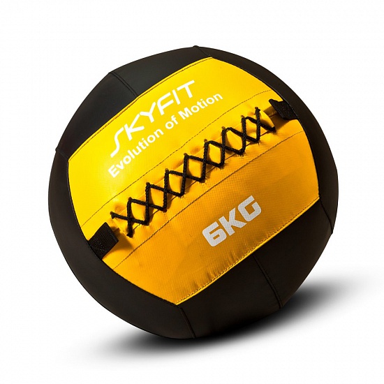 картинка SF-WB6K Тренировочный мяч мягкий WALL BALL SKYFIT, 6кг  - Увеличенное фото 